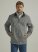 Men's George Strait Long Sleeve Quarter-Zip Knit Pullover in Turbulence Grey