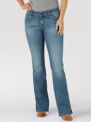 Women's Wrangler Retro Mae Side Slit Bootcut Jean in riley