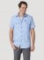 Men's Outdoor Short Sleeve Camp Shirt in Ashley Blue