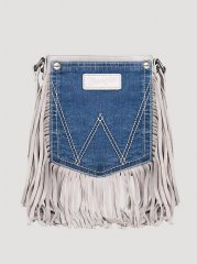 Women's Wrangler Pocket Fringe Cross Body in Beige