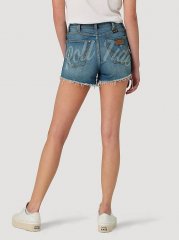 Women's Wrangler Retro Collegiate High Rise Cut-Off Denim Short in University of Alabama