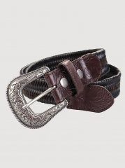 Men's Wrangler Braided Stretch Belt in Brown