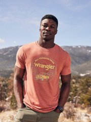 ATG By Wrangler Men's Front Graphic T-Shirt in Redwood