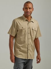 Wrangler Men's Epic Soft Flex Twill Shirt in Twill