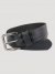 Men's Pebble Grain Leather Belt in Black