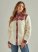 Women's Wrangler Retro Western Boyfriend Sherpa Shirt Jacket in Antique White