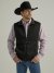 Men's George Strait Zip Front Knit Vest in Black