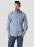 Wrangler Rugged Wear Denim Basic Shirt in Stonewash