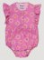 Baby Girl's Sunflower Ruffle Sleeve Bodysuit in Pink