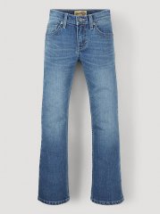 Boy's Wrangler 20X Vintage Bootcut Slim Fit Jean (4-7) in Caprock Canyon