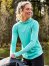 ATG Wrangler Angler Women's Hooded Sun Tee in Turquoise