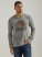 Men's Wrangler Long Sleeve Desert Sunrise T-Shirt in Graphite Heather