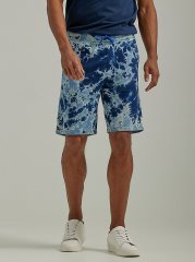 Men's Fleece Knit Short in Tie Dye