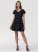 Women's Wrangler Striped Dobby Mini Dress in Black Stripes