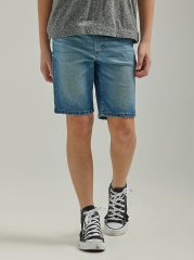 Boy's Wrangler Indigood Slim Fit Short (4-18) in Meadow