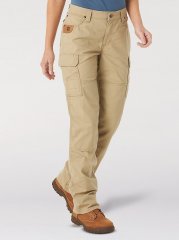 Women's Wrangler RIGGS Workwear Ripstop Ranger Cargo Pant in Golden Khaki