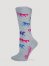 Women's Wrangler Horses Crew Ultra-Dri Socks in Charcoal