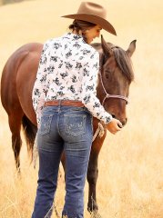 Women's Wrangler Ultimate Riding Jean - Shiloh in TA Wash