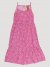 Girl's Sunflower Maxi Tank Dress in Pink