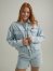 Women's Western Crop Shacket in Icy Shade