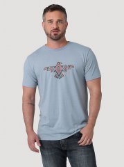 Men's Geo Bird Graphic T-Shirt in Tradewinds Heather