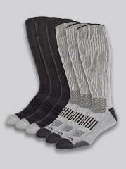 Men's Ryder Western Boot Socks (6-pack) in Charcoal