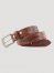 Men's Wrangler Tooled Leather Belt in Brown