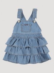 Little Girl's Ruffle Denim Ruffle Skirtall in Leah