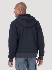 Wrangler RIGGS Workwear Tough Layers Full Zip Work Hoodie in Caviar