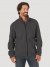 Men's Wrangler Zip Front Multi Pocket Sherpa Jacket in Charcoal