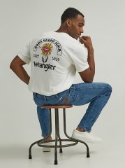 Men's Home Grown Denim T-Shirt in Marshmallow