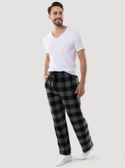 Men's Flannel Buffalo Plaid Pajama Pant in Charcoal