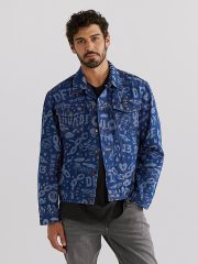 Wrangler x Deadfellaz Denim Jacket in Blue Denim