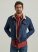 Men's Wrangler Sherpa Lined Denim Jacket in Dark Wash