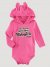 Baby Girl's Cowgirls Hooded Bodysuit in Pink