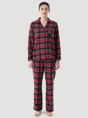 Women's Merry Plaid Sleep Set in Red