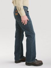 Wrangler Retro FR Flame Resistant Slim Boot Jean in Caden Dark Tint