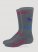 Girl's Horses Crew Ultra-Dri Socks in Grey