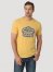 Wrangler Long Live Badge T-Shirt in Ochre Heather