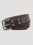 Men's Pebble Grain Leather Belt in Brown