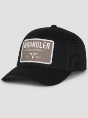 Wrangler Original Patch Baseball Hat in Black