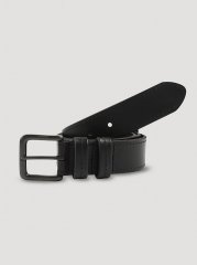 Men's Pull-Up Stitch Belt in Black