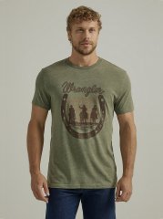 Men's Riders Graphic T-Shirt in Sage Green