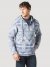 Men's Jacquard Quarter Zip Hooded Popover Jacket in Ocean Cavern