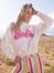 Wrangler x Barbie Relaxed Logo Sweatshirt in Worn White