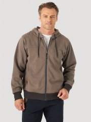 Wrangler RIGGS Workwear Tough Layers Full Zip Work Hoodie in Granite Grey