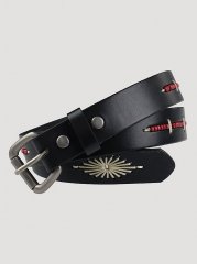 Women's Southwestern Beaded Belt in Black