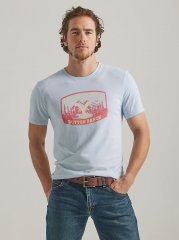 Wrangler x Yellowstone Men's Scenic T-Shirt in Skyway Heather