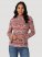 Women's Wrangler Geo Flute Sleeve Knit Blouse in Cinnabar