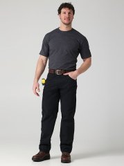 Wrangler Workwear Relaxed Straight Pant in Jet Black